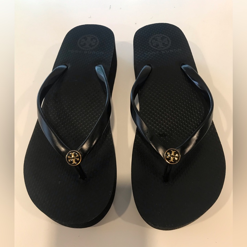 Tory burch platform flip flops SZ 7